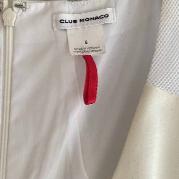 Like New Club Monaco Elegant White/Cream Sheath Dress - Picture 5 of 7